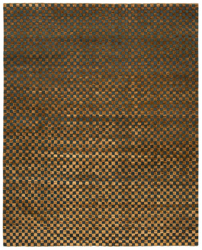 Contemporary rug - CHECKERBOARD - JAN KATH - Contemporary Rug Art - geometric / wool / silk