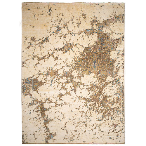 Oriental rug - AGRA CANTT AERIAL  - JAN KATH - Contemporary Rug Art - patterned / wool / silk