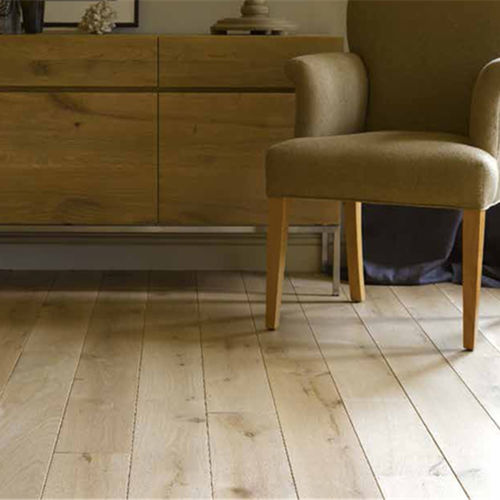 Engineered parquet floor - NUDE - Broadleaf Timber - solid / oak / oiled