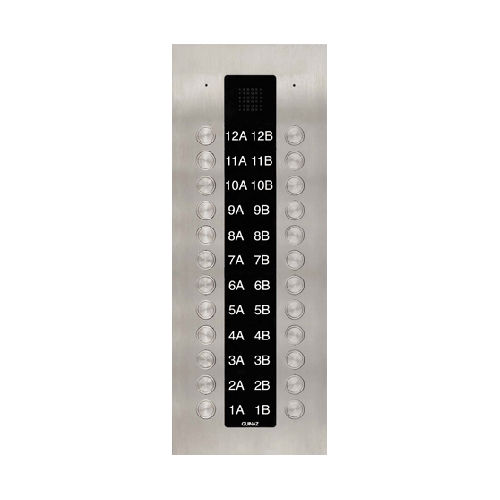 Stainless steel door station - PDA124V - guinaz - built-in / exterior / without camera