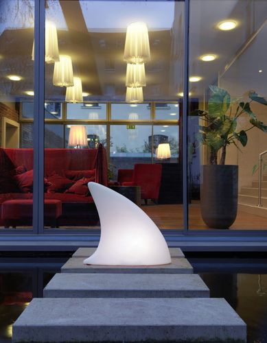 Floor lamp - SHARK - MOREE - plastic / original design / wireless