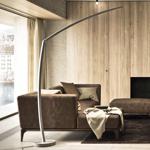 Floor-standing lamp - BEWE-L - Team by Wellis - metal / contemporary / corded