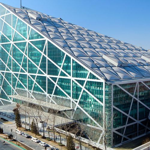 Modular roof system - PARKVIEW GREEN FANG CAO DI, CHINA - Vector Foiltec - metal profile / Texlon® ETFE / commercial