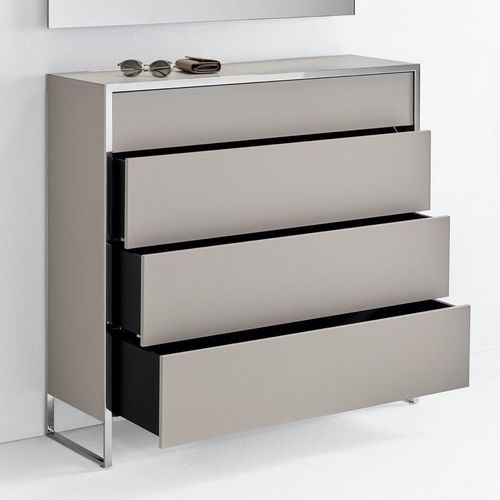 Contemporary chest of drawers - Smart  - YOMEI - wooden / metal / leather