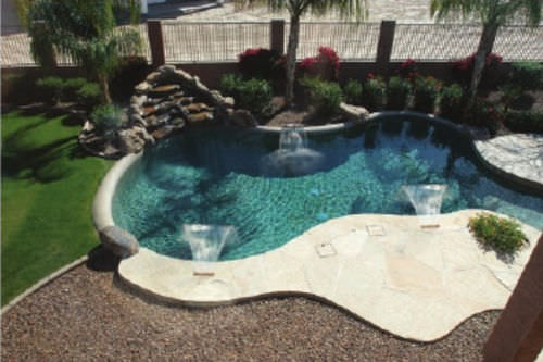 Swimming pool waterfall - WMG SERIES - CRYSTALFALLS™ JET - Crystal Fountains