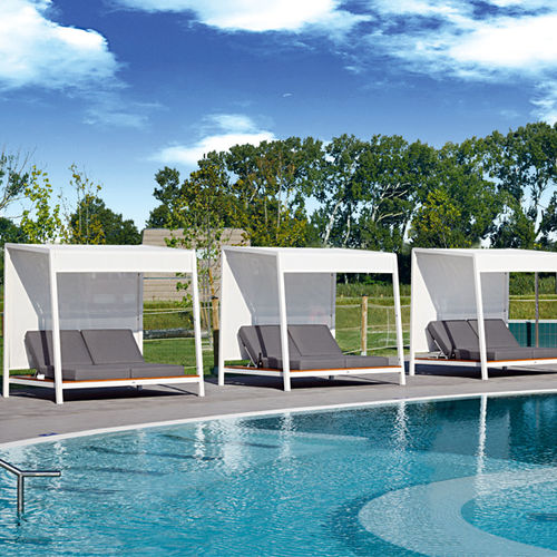 Textile gazebo - Gazebo Kuta - Contral - fabric roof / aluminum frame / for hotel