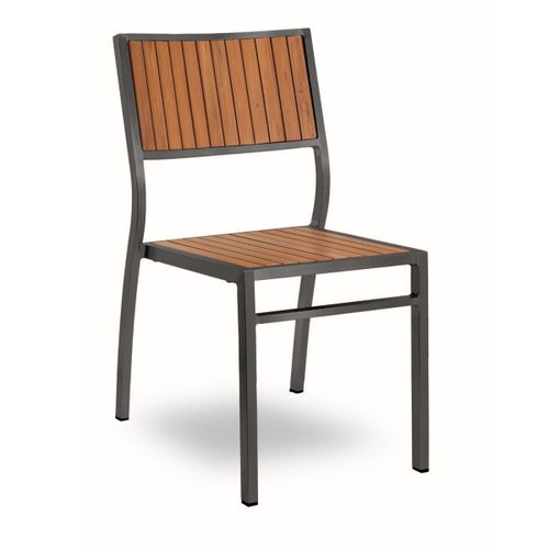 Contemporary dining chair - Bavaria Black - Contral - outdoor / plastic / aluminum base