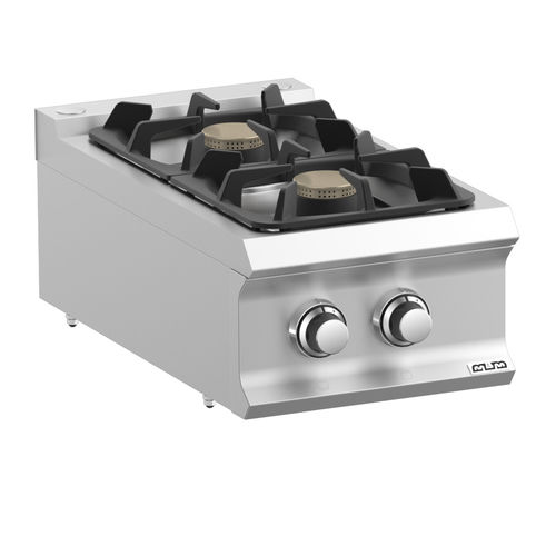 Gas range cooker - FB74TXS - mbm - commercial / 2 burner / 1 oven