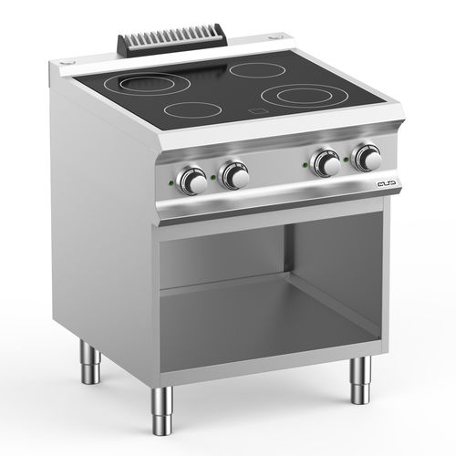 Electric range cooker - VC77A - mbm - commercial / 4 burner / 1 oven