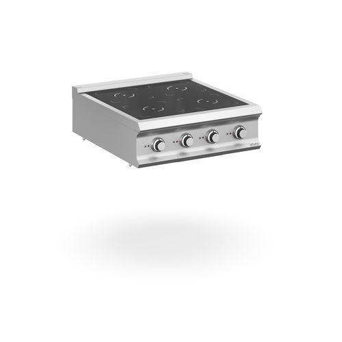 Induction range cooker - IN98T - mbm - commercial / 4 burner / 1 oven