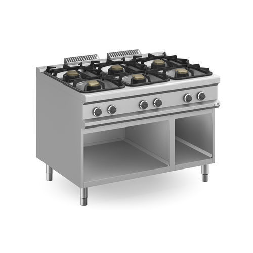 Gas range cooker - MFB912AXXL - mbm - electric / commercial / 6 burner