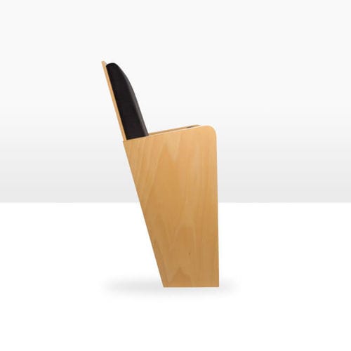 Contemporary auditorium seating - ELOISSE - ASCÉNDER - textile / wooden / folding