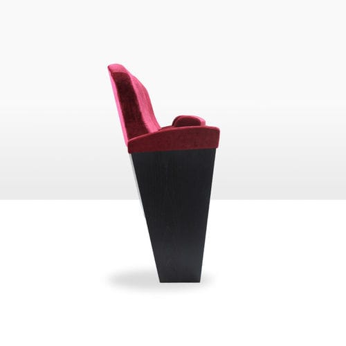 Traditional auditorium seating - GALLARDE - ASCÉNDER - textile / wooden / folding