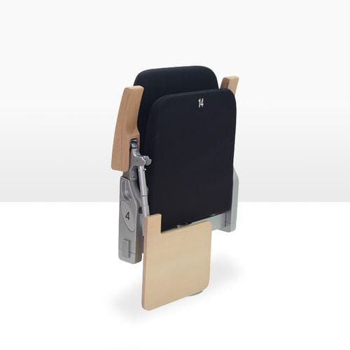 Contemporary auditorium seat - SPACE - ASCÉNDER - indoor / fabric / polypropylene base