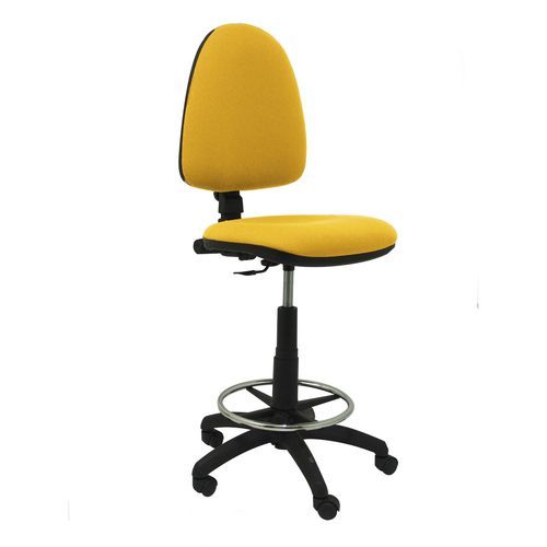 Contemporary stool - ALARCÓN - Piqueras y Crespo - fabric / metal base / central base