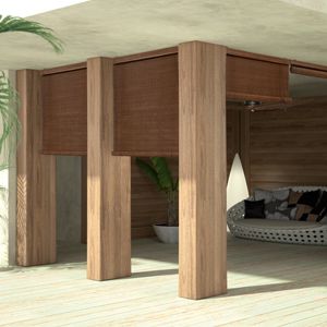 Roller blinds - PINOLEUM - Luxmader - wooden / outdoor