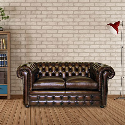Chesterfield sofa - CAMBRIDGE - Kingsgate Furniture ltd - leather / with armrests / handmade