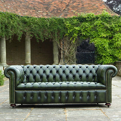 Chesterfield sofa - Classic - Kingsgate Furniture ltd - leather / with armrests / handmade