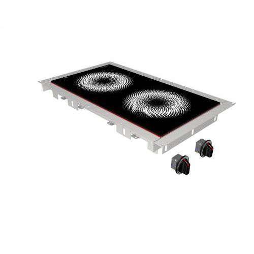 Induction cooktop - MS-I-20EE - MENU SYSTEM AG - commercial / 2 burner / built-in