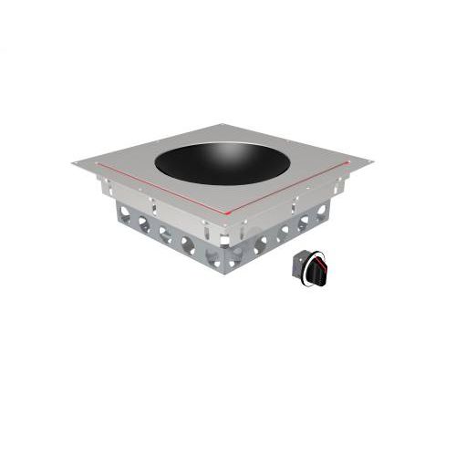 Induction wok - MS-I-ECO 300 E - MENU SYSTEM AG - commercial / 1 burner / built-in