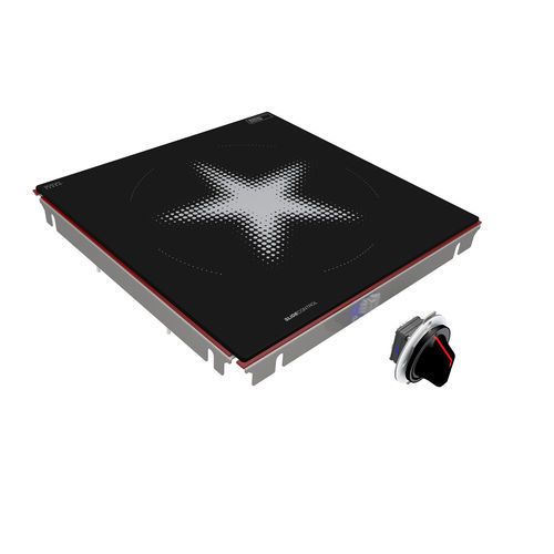 Vitroceramic induction cooktop - POWER HOB 6 KW - MENU SYSTEM AG - for commercial kitchen / 1 burner / built-in