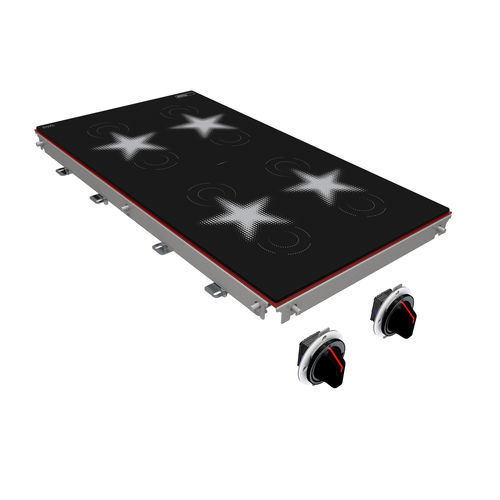 Induction cooktop - 3940 - MENU SYSTEM AG - for commercial kitchen / 4 burner / built-in