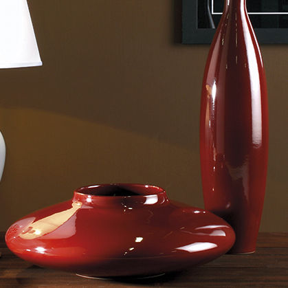 Contemporary vase - CORALLO - Cerasarda - ceramic / red