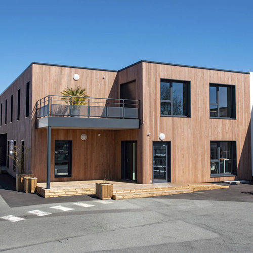 Modular building - SAMIPLAST 487 m² - Cougnaud - wooden / for office / eco-friendly