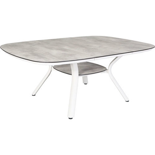 Contemporary table - SAGAMORE  - LES JARDINS - HPL / waxed concrete / aluminum base