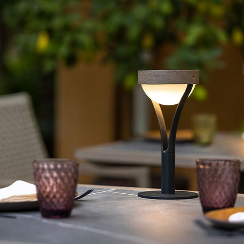 Table lamp - TYBLE - LES JARDINS - aluminum / contemporary / outdoor