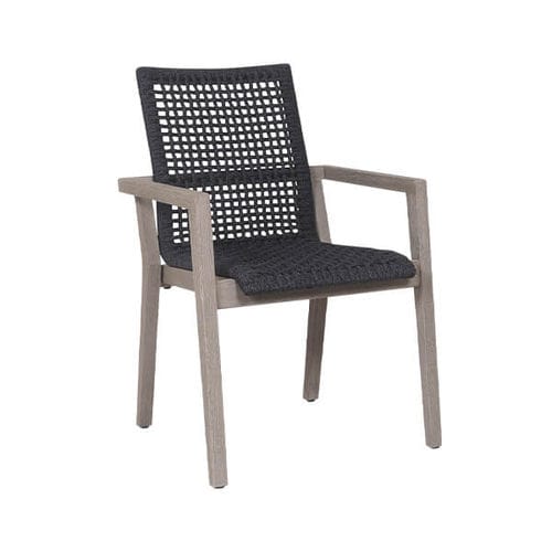 Contemporary chair - COPENHAGUE - LES JARDINS - garden / teak / rope