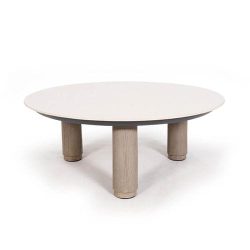 Garden coffee table - CHESTER - LES JARDINS - contemporary / ceramic / teak base