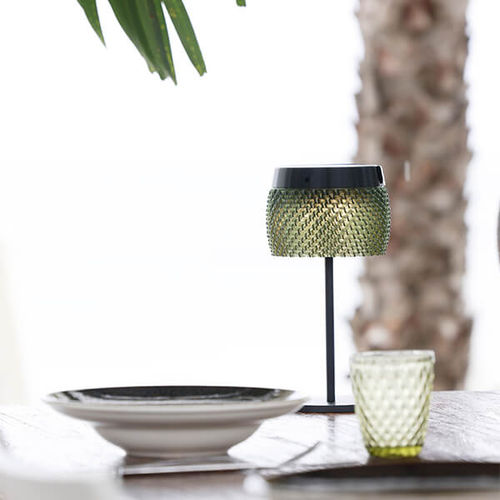 Table lamp - LOLIE : TD01L002 - LES JARDINS - aluminum / mesh / contemporary