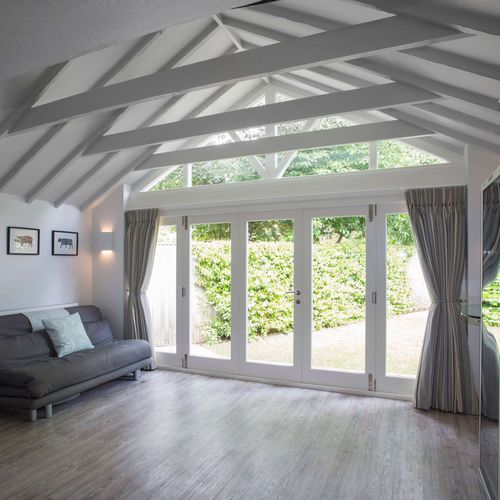 Folding patio door - BI-FOLD & APEX SELECTED - Accsys Technologies - wooden / right / thermal break