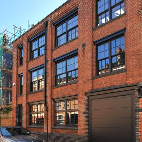 Wooden window - RESTORATION PROJECT - Accsys Technologies - sash / gray / brown