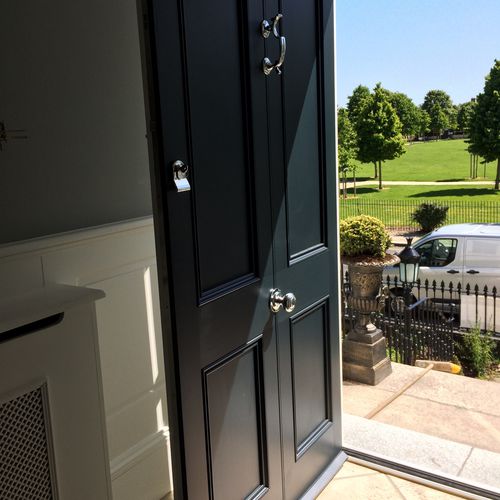 Entry door - REPLACE IROKA - Accsys Technologies - wooden / swing / contemporary
