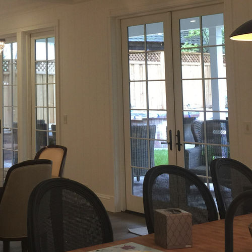 Swing French door - GOLDEN STATE - Accsys Technologies - wooden / double-glazed / thermal break