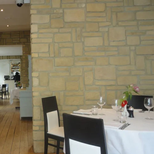 Concrete wall cladding - STONE SLIPS - Aggregate Industries - indoor / textured / stone look