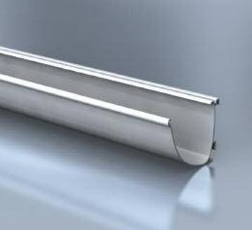 Aluminum roof gutter - AQUALINE : MOULDED GUTTER - Alumasc Exterior Building Products - semi-circular