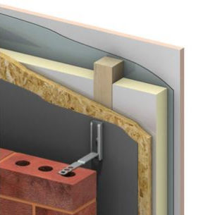 Steel fastening system - TIMBER FRAME MOVEMENT - Ancon Building Products - for facade cladding