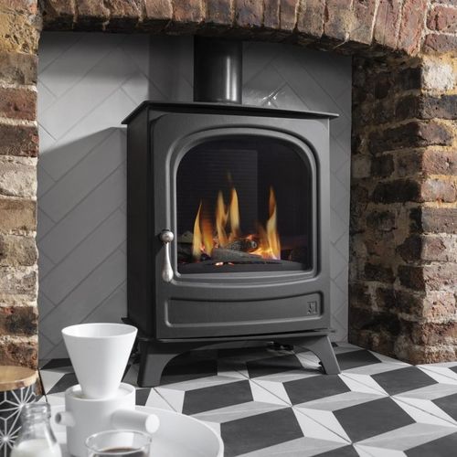 Gas heating stove - HOLBORN - Arada - Aarrow - 0 - 5 kW / multi-fuel / free-standing