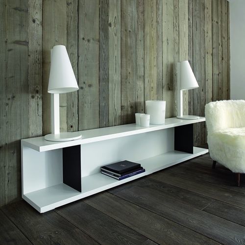 Contemporary sideboard table - Delano - PH Collection - wooden / steel / wooden base