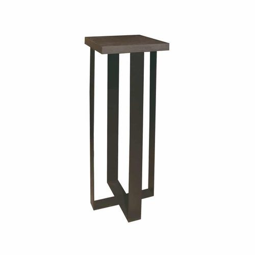Contemporary high occasional table - Urban - PH Collection - wooden / steel base / square