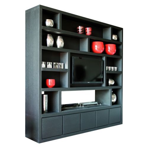 Free-standing bookcase - Chemin&eacute;e - PH Collection - contemporary / wooden / custom-made