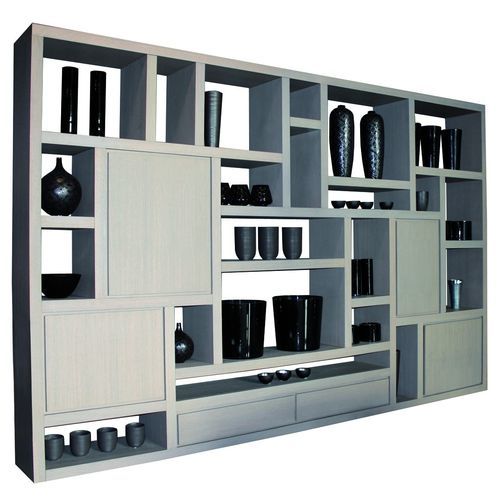 High shelf - Mondri - PH Collection - contemporary / wooden / with storage compartment