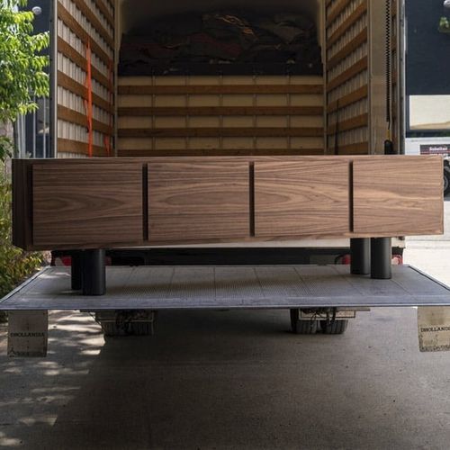 Contemporary sideboard - Arnold - PH Collection - steel / with swing doors / 4-legged