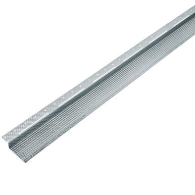 Steel edge trim - GYPFRAME RB1 - British Gypsum Limited  - for partition wall / silver-colored / straight