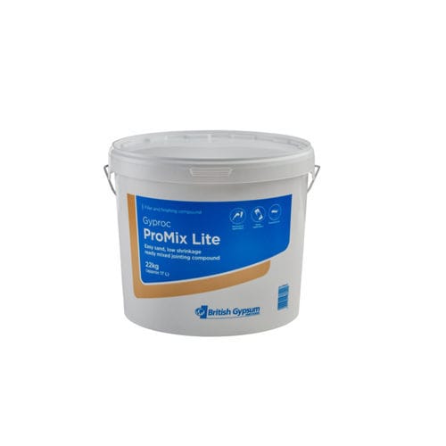 Smoothing mortar - GYPROC PROMIX LITE - British Gypsum Limited  - jointing / for external thermal insulation / cement