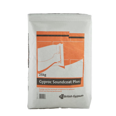 Plaster-based sealant - GYPROC SOUNDCOAT PLUS - British Gypsum Limited  - adhesive / insulated / for bricks