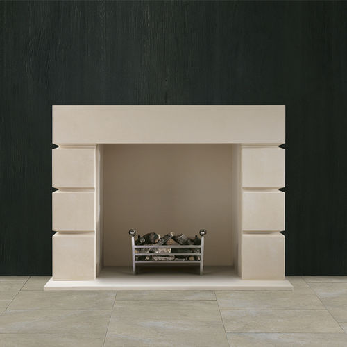 Contemporary fireplace mantel - THE TATE  - Chesneys - stone